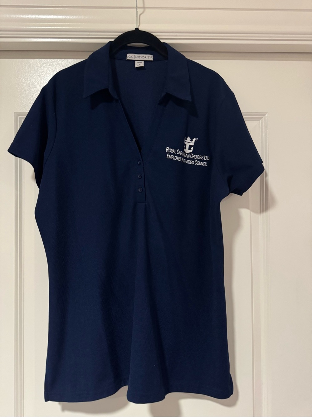 Royal Caribbean Port Authority Navy Ladies Polo Large